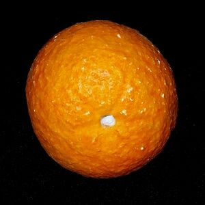 Vintage Italian Alabaster Hand Carved Orange Fruit